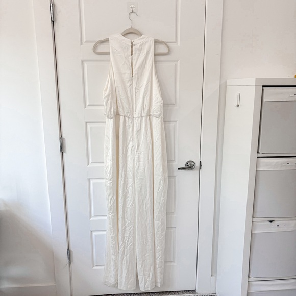 NEW Abercrombie & Fitch High-Neck Draped Jumpsuit - Picture 9 of 10